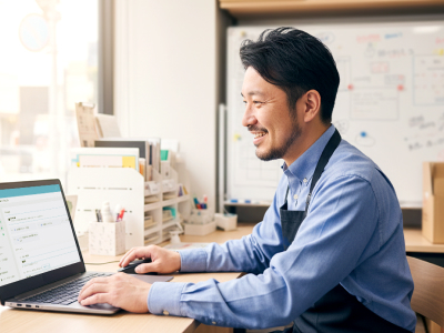 Store staff working on the floor